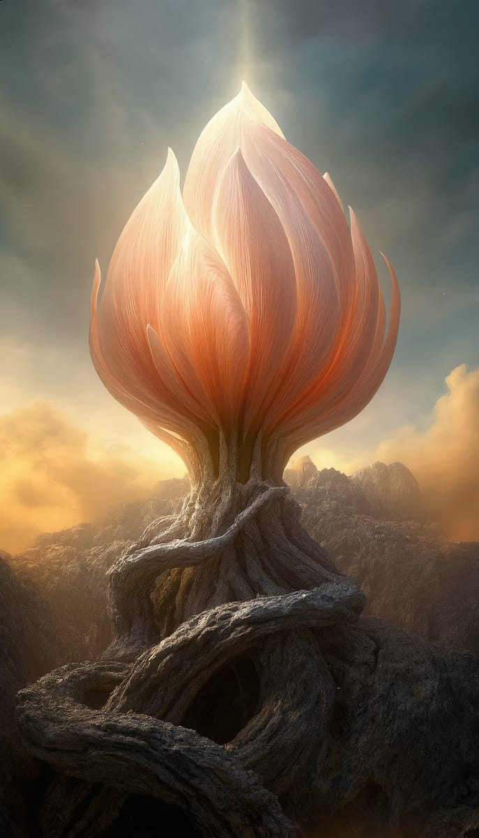 超现实奇幻花朵:异世界神迹之景