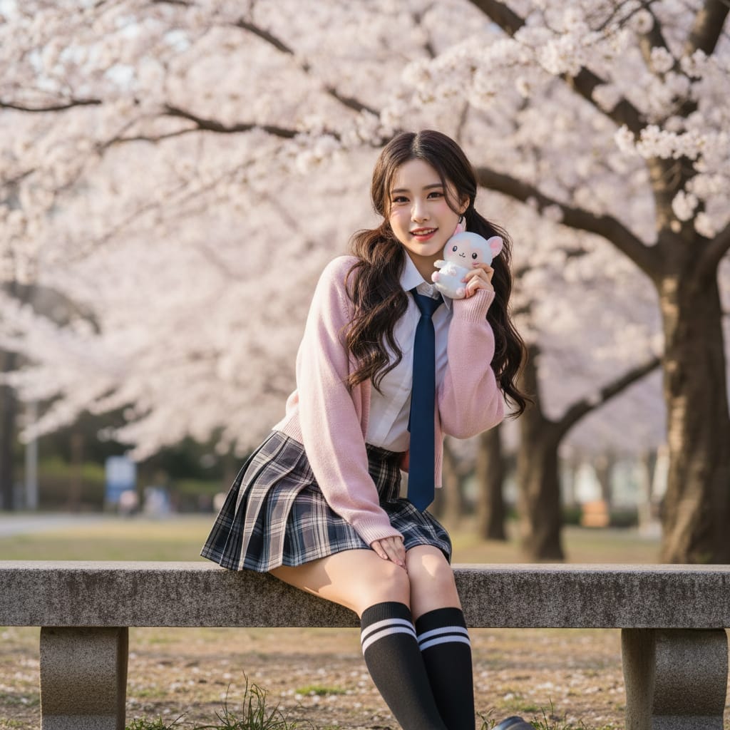 韩系JK少女风格图片生成