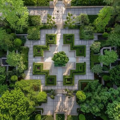 欧洲花园广场鸟瞰设计