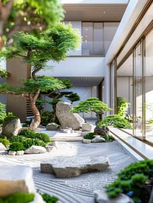唯美日式庭院