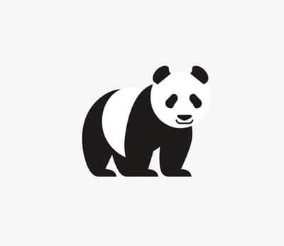 Sagi Haviv风格极简大熊猫Logo