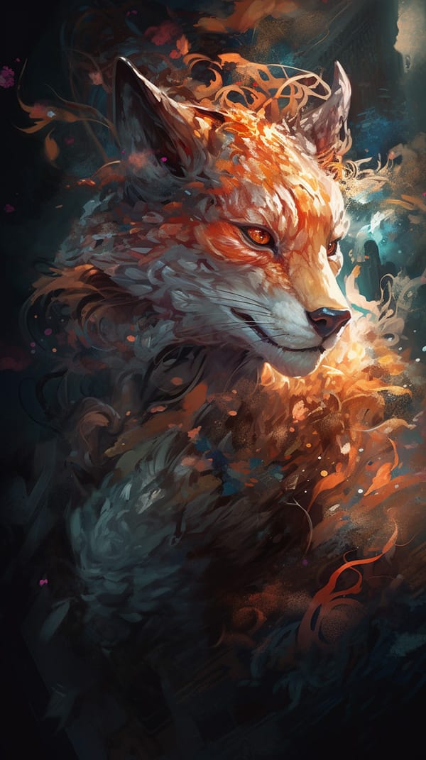 绝美火狐狸AI插画指令