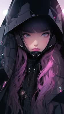 赛博动漫少女：AI艺术关键词