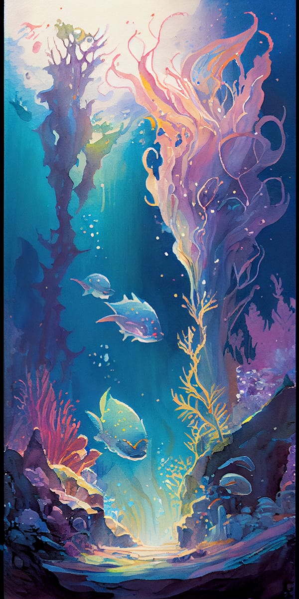 水珊瑚城堡:AI绘画艺术提示词