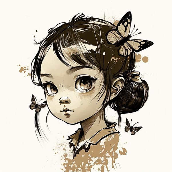 AI国风女孩艺术描述词