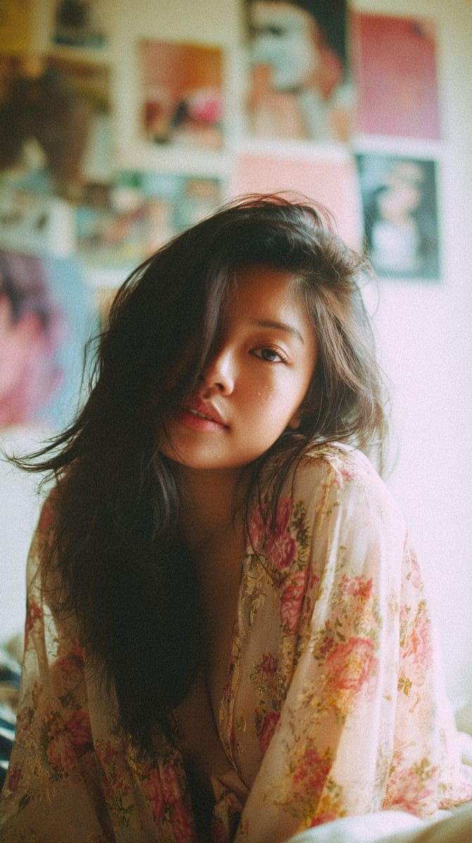 梦幻胶片人像:温柔私密的亚洲女性写真