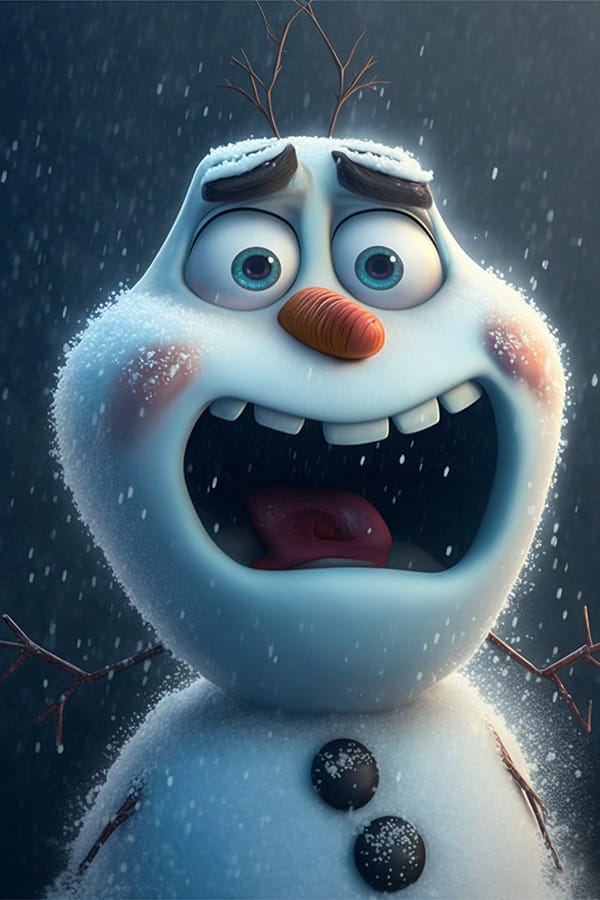 AI绘画:愤怒小雪人
