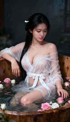东方美人温泉私语：宁静与玫瑰浴