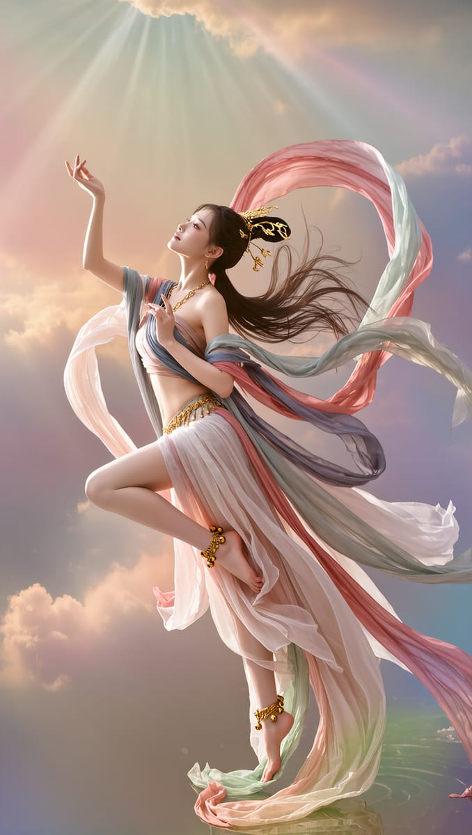 绝美飞天仙女:8K写真定格动态