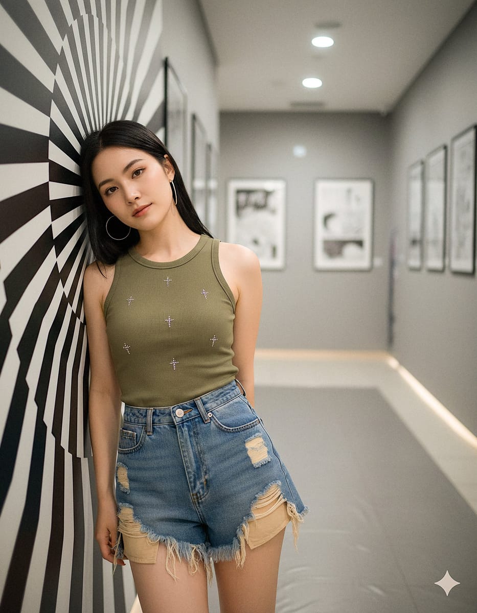 现代画廊女性人像摄影指南