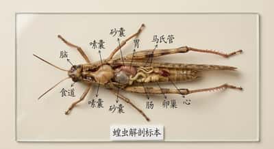 教学级生物标本：器官中文标注