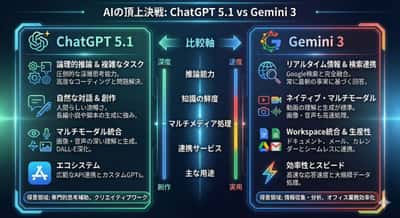ChatGPT 5.1 vs Gemini 3：智能模型深度对比信息图