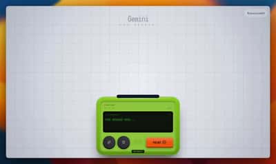 复古寻呼机打字机：交互式卡片生成器
