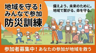 紧急演练横幅：16:9比例，强化防灾意识