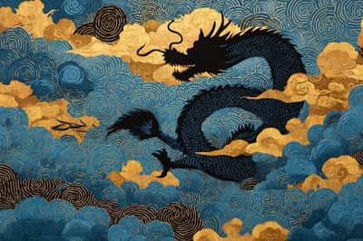 浮世绘皮影：日式剪影艺术作品