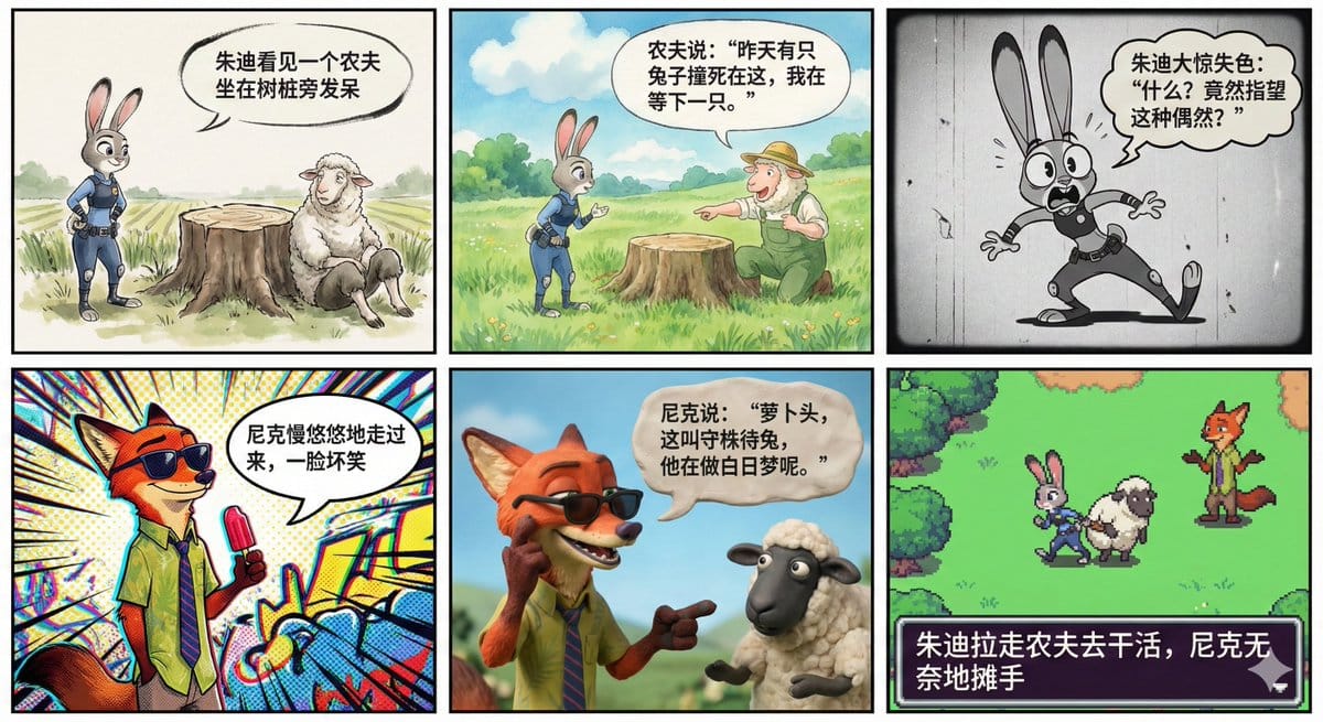 多风格六格漫画生成器:解锁创意视觉叙事