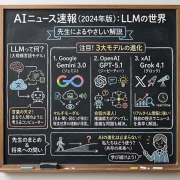 AI新闻摘要：黑板手写风格，教师图解