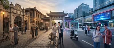 时间扭曲场景融合：创意AI生成提示
