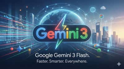 定制谷歌风格Gemini 3 Flash广告图