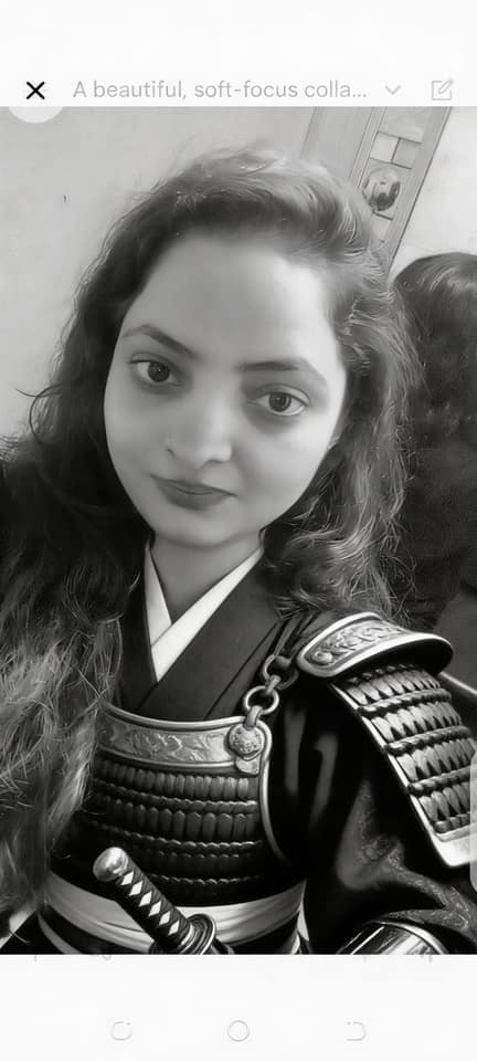 黑白武士少女：多风格艺术图像生成