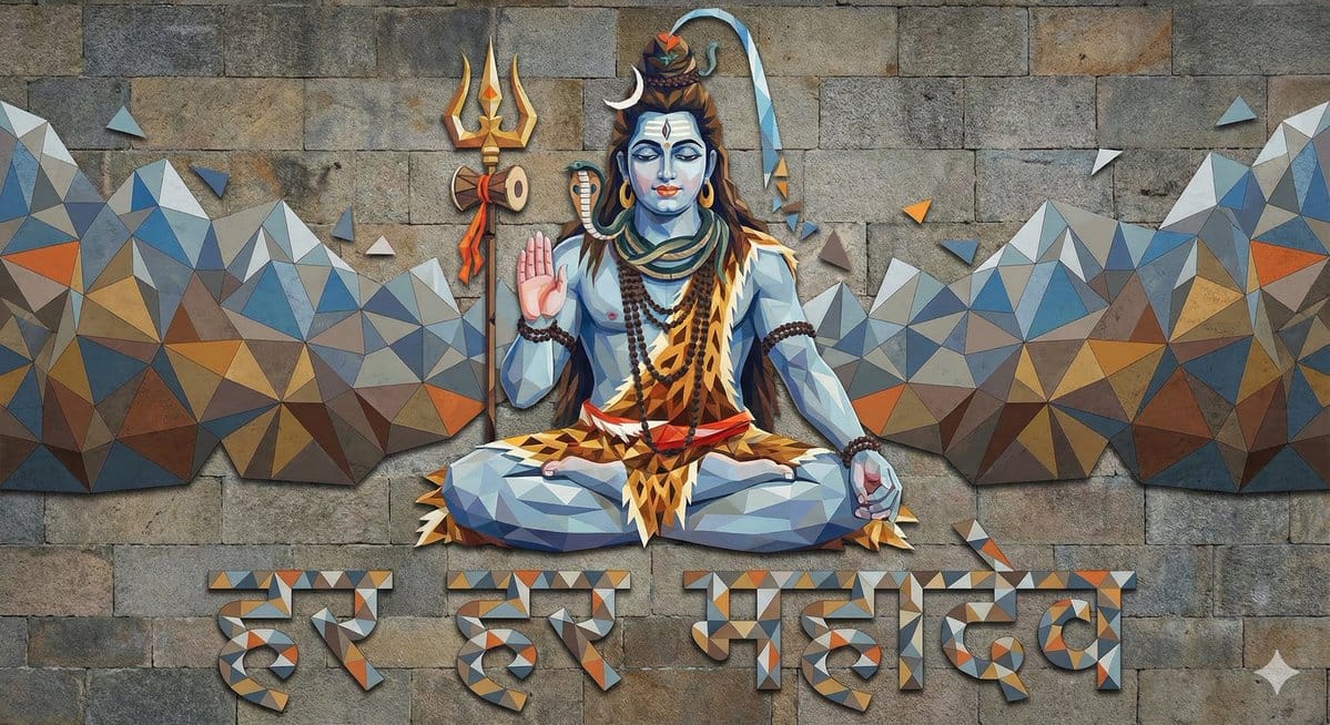 三角几何 महादेव:AI艺术图像生成