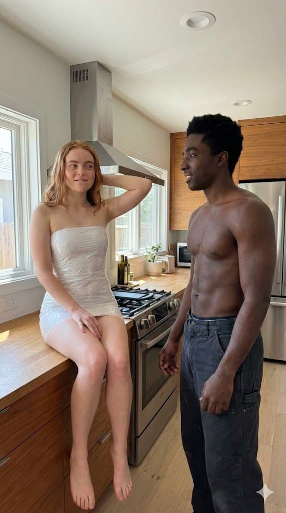 Sadie Sink & Caleb McLaughlin: 浪漫情侣场景生成