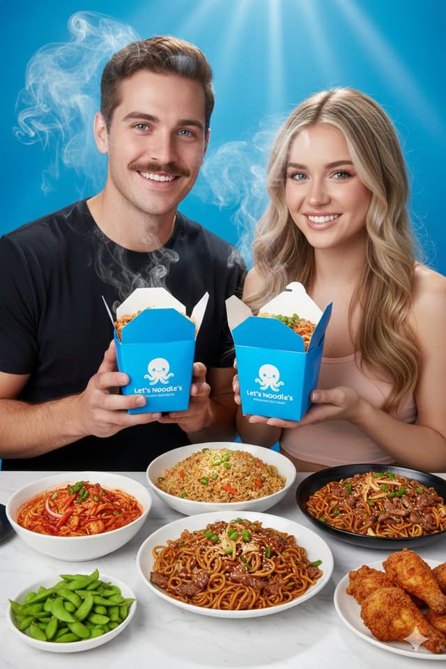 『Let's Noodle』活力美食：情侣面条盒摄影