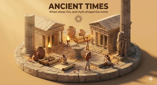 نمونهٔ 怀旧时光胶囊：复古等距3D时代立体模型