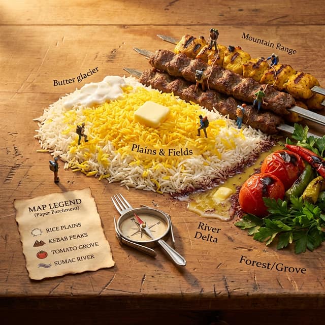 نمونهٔ 切洛烤肉地形图：微型探险家的美食攀登冒险