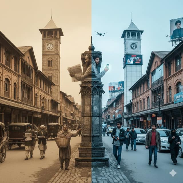 نمونهٔ 克什米尔百年时空穿越：拉尔广场的今昔对话