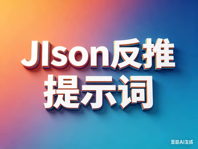 json反推提示词