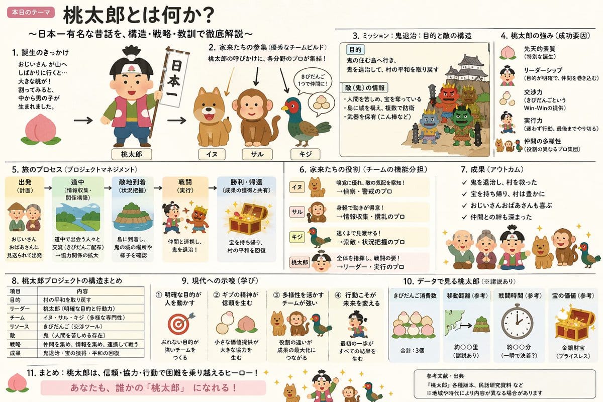 和风混搭·桃太郎高密度图解Slides