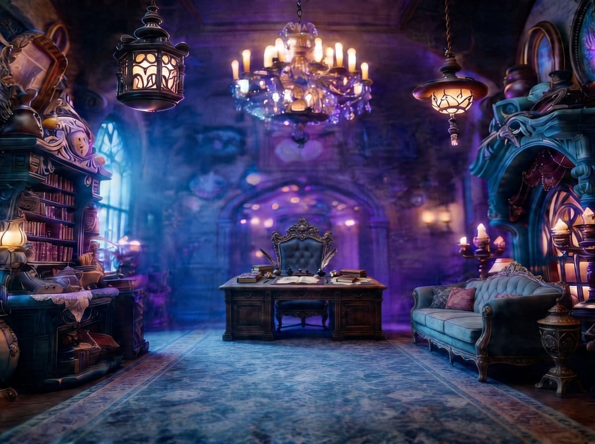 Magic Gothic Study · Luxury Interior Design Prompts