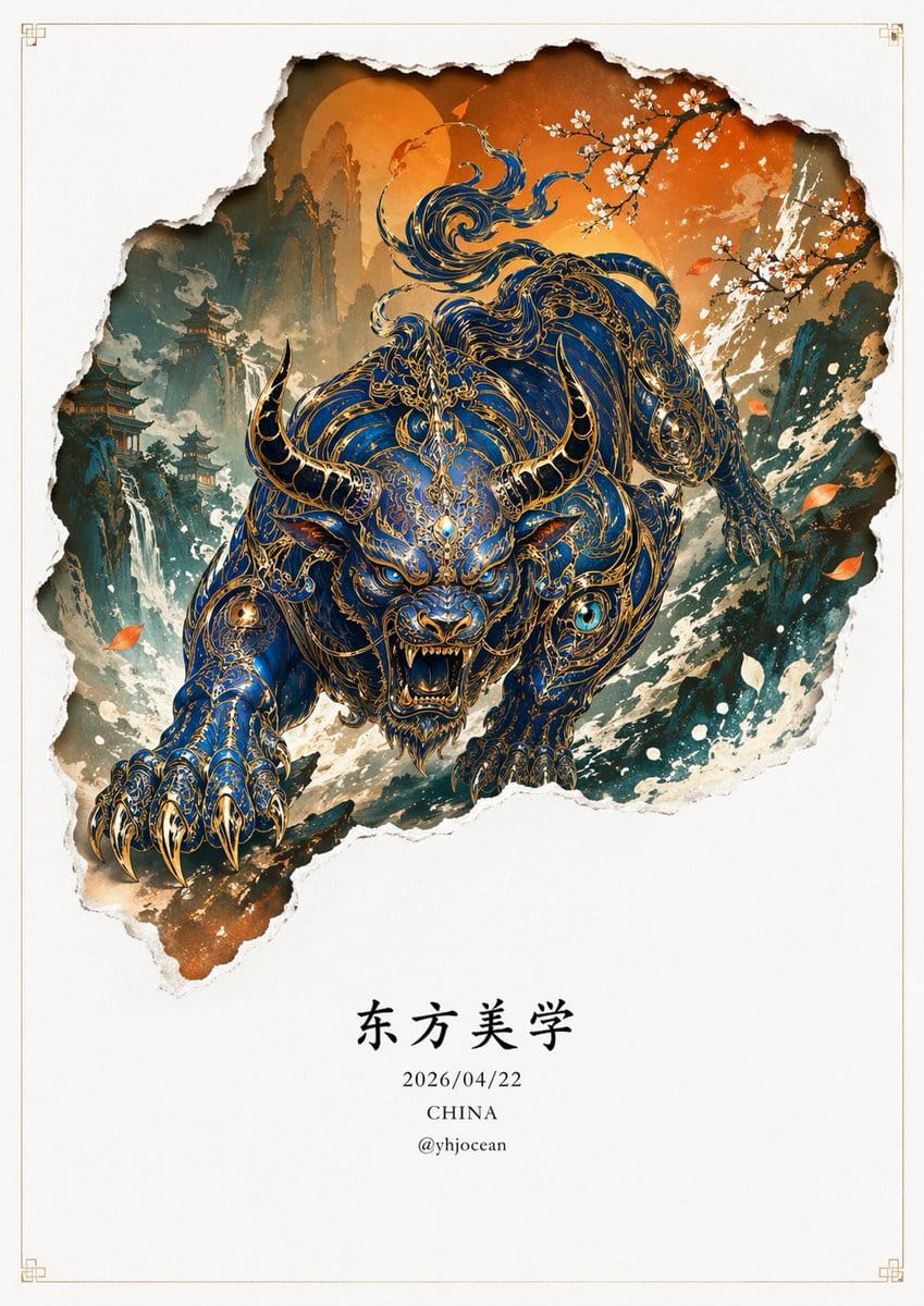Ancient mythical beast character setting | Detailed explanation of the four ferocious beasts' expressions and postures