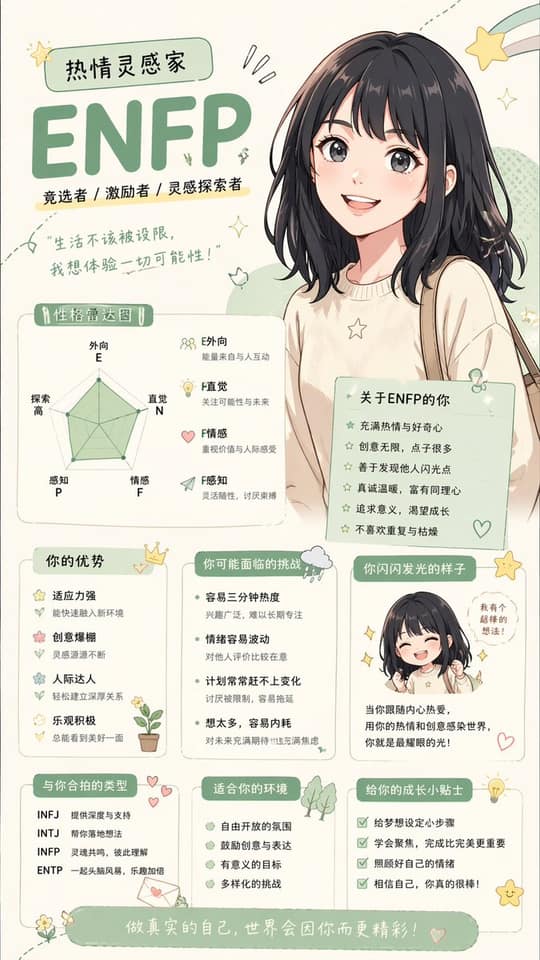 نمونهٔ 动漫人格属性深度解读生成器