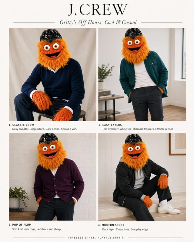 J.Crew 吉祥物时尚画册：学院风造型指南