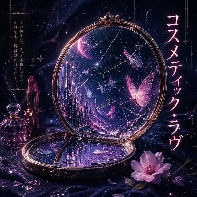 宇宙破碎粉饼盒 | 梦幻专辑封面插画