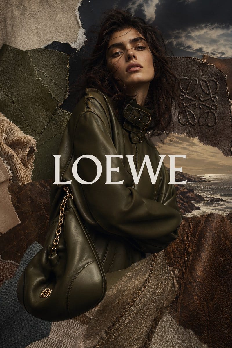 Luxury leather fashion collage advertising | high-end brand blockbuster