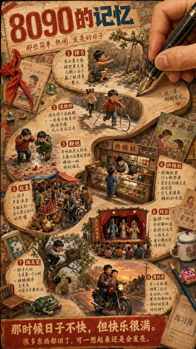 Vintage Chinese Childhood Memory Poster Generator