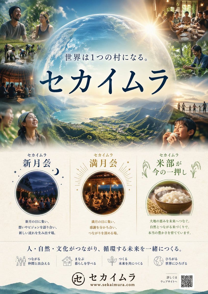 Japanese Eco-Community Poster Design | High-End Japanese Eco-Brand Vision