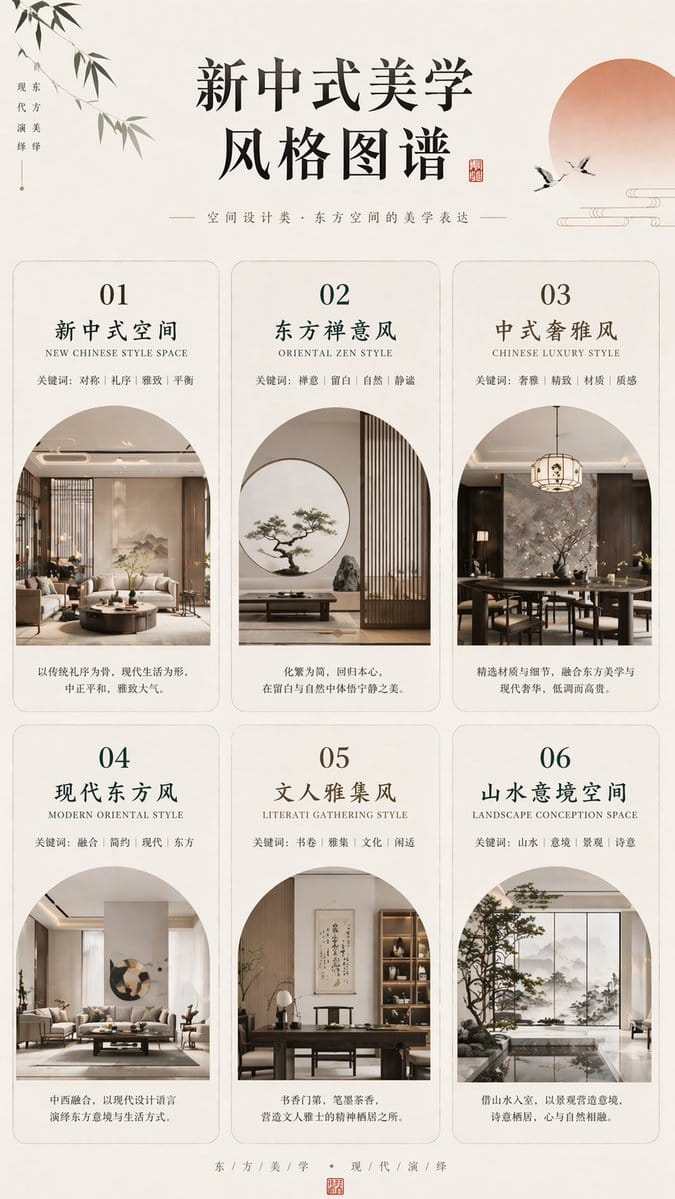New Chinese Aesthetics Style Map · Eastern Space Poster Design