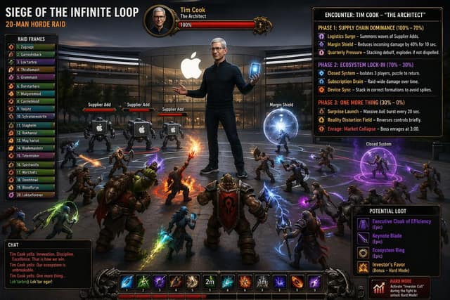 نمونهٔ Tim Cook MMO团本Boss：苹果商店史诗遭遇战