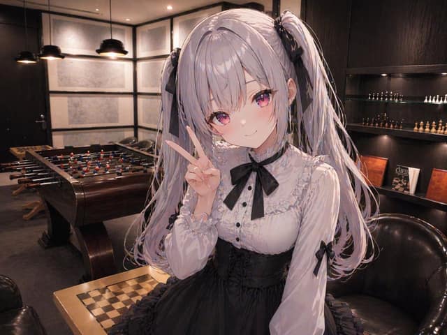 نمونهٔ 动漫少女融入现代休息室 — 合成提示词