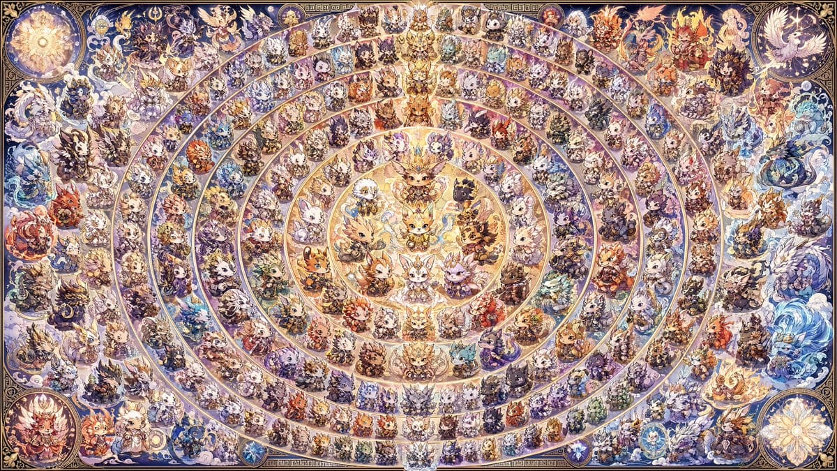 108 Q Edition Fantasy Mandala Poster Generators