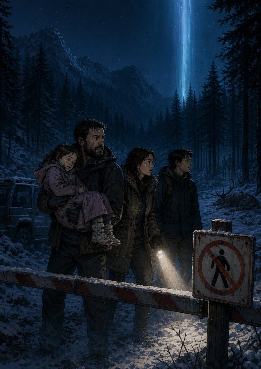 Mystery Forest Exclusion Zone | Thriller Cover Artificial Intelligence Painting Prompt