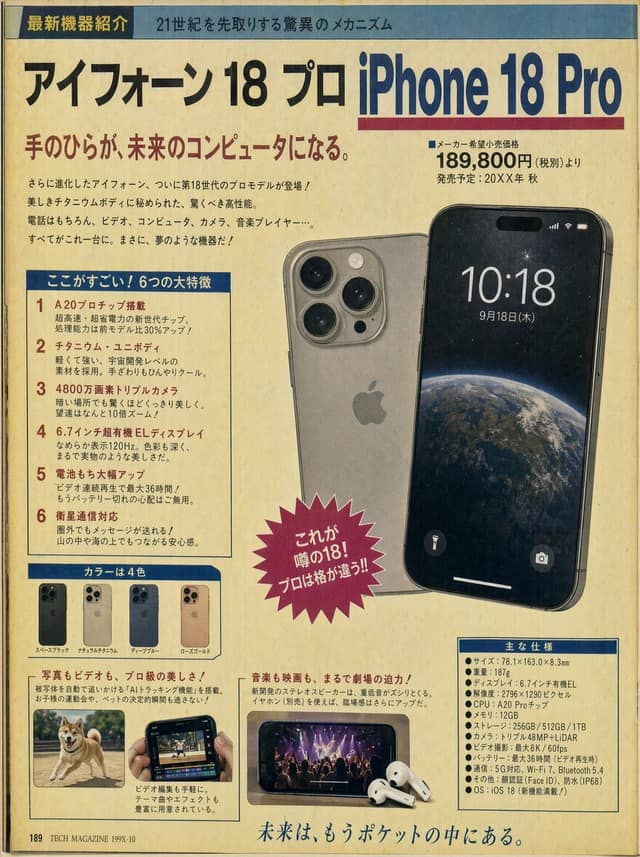 نمونهٔ 复古日式科技杂志排版：21世纪设备老派演绎