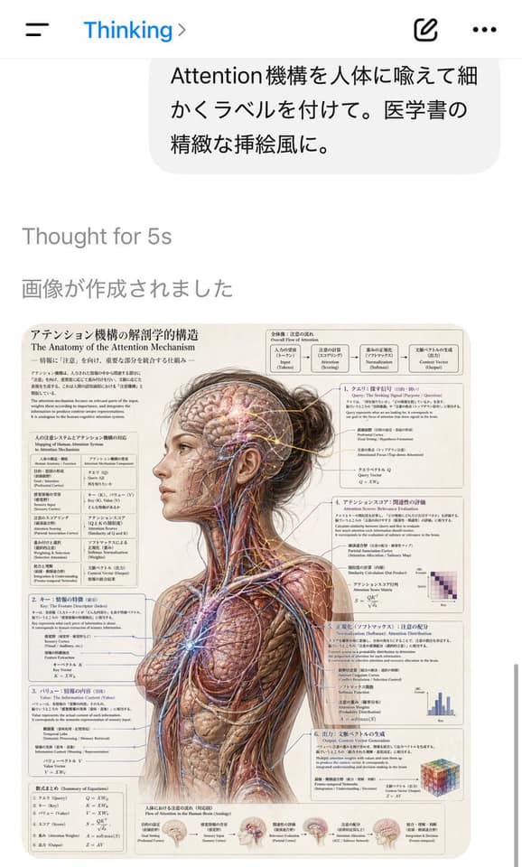 نمونهٔ AI聊天截图生成：注意力机制解剖学海报