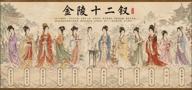 国风长卷工笔人物群像生成器