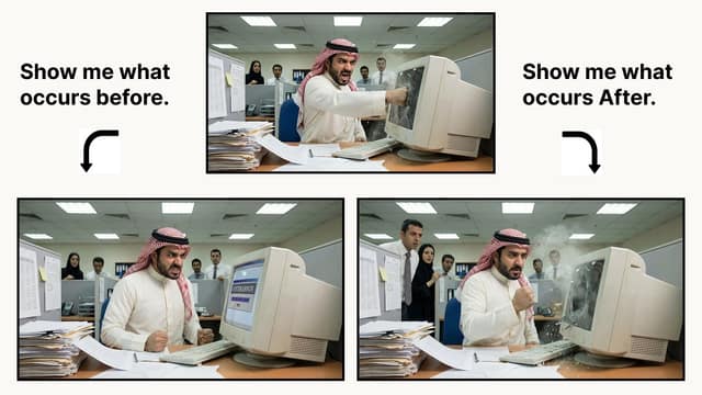 نمونهٔ 时间魔法：前后蜕变对比图