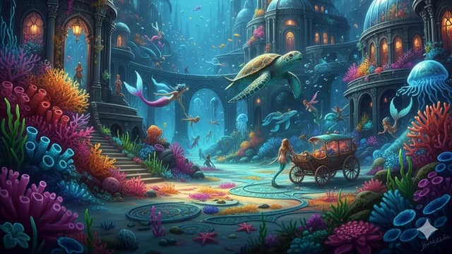 异想荧光海底城：美人鱼漫游奇幻之境